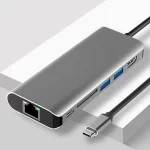Type C 6-in-1 Hub Fast Charging Video Data