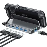 Multifunctional 4K 60hz USB3.0 6 Ports USB C Hub PD 100W Steam Deck Dock Station Type C Interface Stock Available