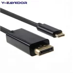 Type C to Displayport Cable 4K 60Hz 2m Usb c to Display Port Cable HDTV for Mobile Laptops Hosts Televisions