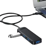 USB Hub 3.0 Fast Data Transfer Usb3.0 4 Por Hub Compatible with Windows PC Mac Printer Mobile HDD for Laptop Usb 3 .0 Por Hub