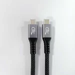 USB4 Type C Dual 8K Cable 40Gbps Transmission PD240W Compatible with IPH15 Nylon PVC Braid Shielded for Mobile Phone Camera Use
