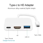 3 in 1 Type C to USB 3.0 HDTV Charging Adapter Cable USB-C 3.1 Hub for Macbook Air Pro Huawei Mate10 Samsung S8/9/10