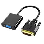 DVI to VGA DVI-D to VGA Adapter Cable 24+1 25 Pin DVI Male to 15 Pin VGA Female Video Converter Connector
