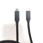 Hot selling 5M7M 100W 10Gbps USB 3.2 fast charging data cable 100% black injection molded mobile C-to-C data cable