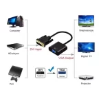 DVI to VGA DVI-D to VGA Adapter Cable 24+1 25 Pin DVI Male to 15 Pin VGA Female Video Converter Connector