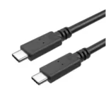 Hot selling 5M7M 100W 10Gbps USB 3.2 fast charging data cable 100% black injection molded mobile C-to-C data cable