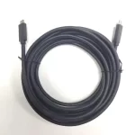 Hot selling 5M7M 100W 10Gbps USB 3.2 fast charging data cable 100% black injection molded mobile C-to-C data cable