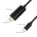 Type c to HDMI Adapter Cable Usb c to hdmi 2M HD Converter Supports 4K30hz 4K High-Speed
