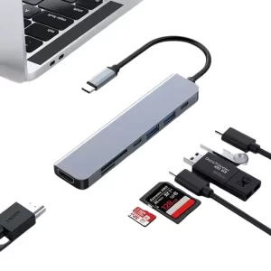 How many ports does an Apple laptop docking sta...