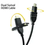 High Speed 90/180/360 Degree Rotation Rotation 18Gbps Resolution 4K@60Hz Audio Video Cable HDTV IMonitor for HDMI Cable